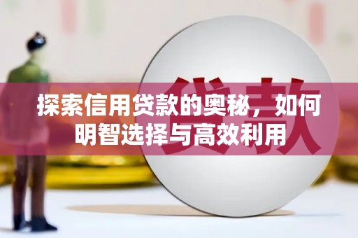 眉县探索信用贷款的奥秘，如何明智选择与高效利用