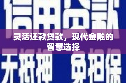 眉县灵活还款贷款，现代金融的智慧选择